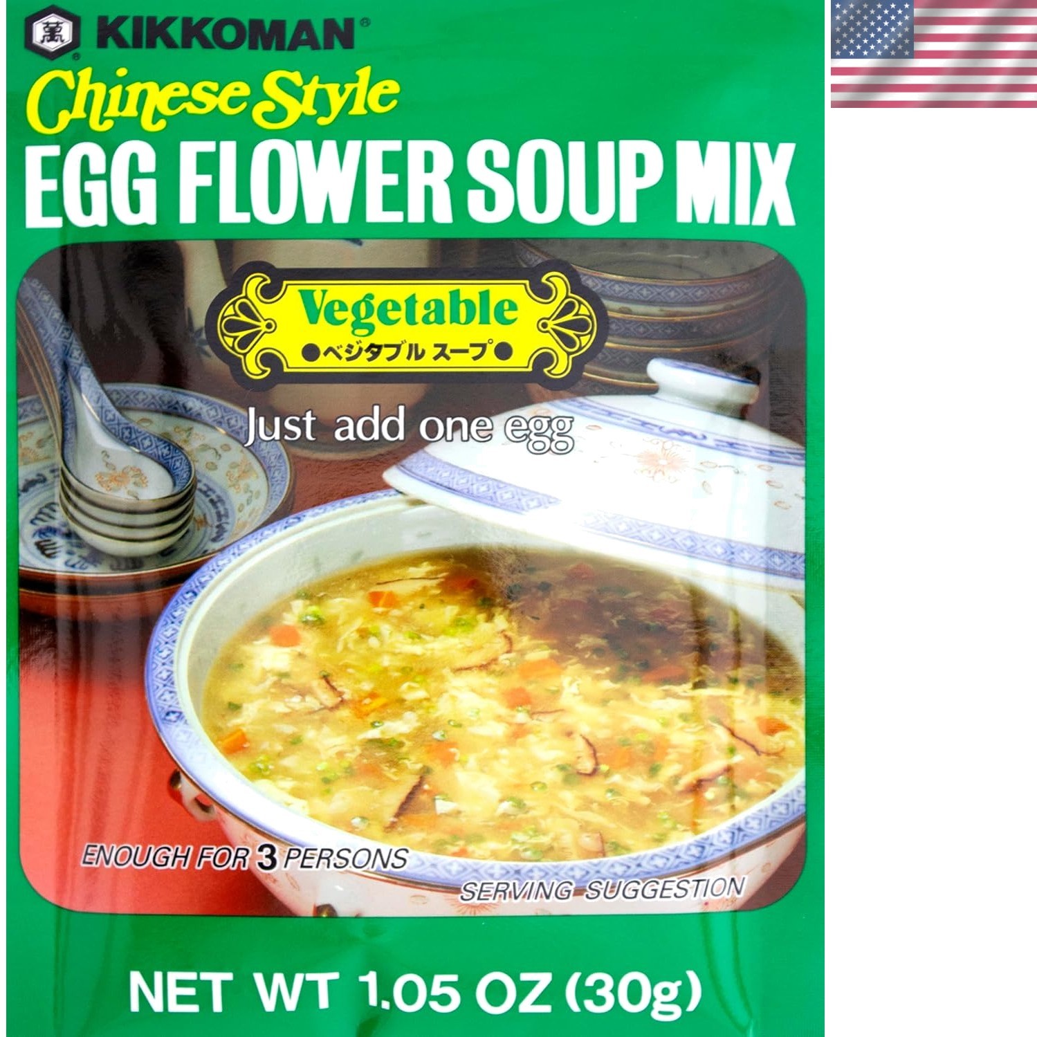 Delicious Egg Flower Soup Mix – Vegetable, 1.05oz Pack of 12 – Asian Cuisine