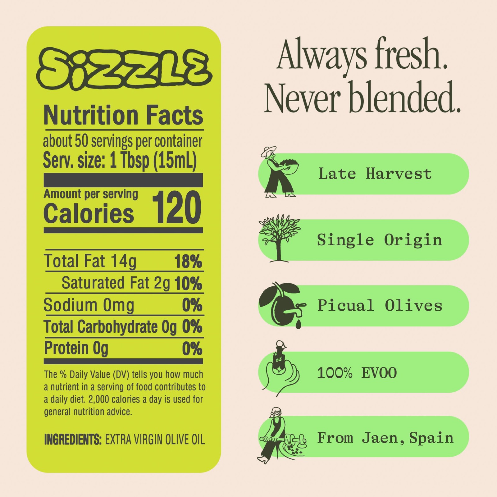 Graza Sizzle Extra Virgin Olive Oil, Cooking Oil – High 1.5 Liter (Pack of 1)