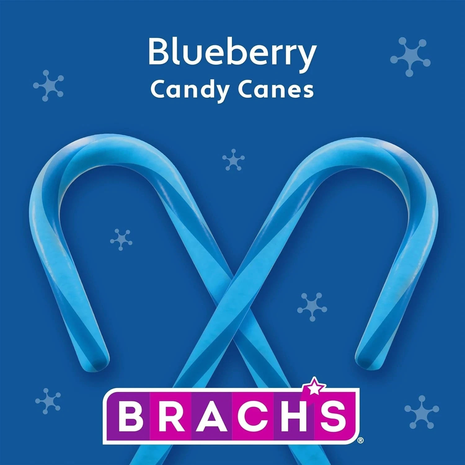 Brach’s Blueberry Candy Canes Christmas Holiday 12 Candy Sticks 5.3oz(Pack of 6)