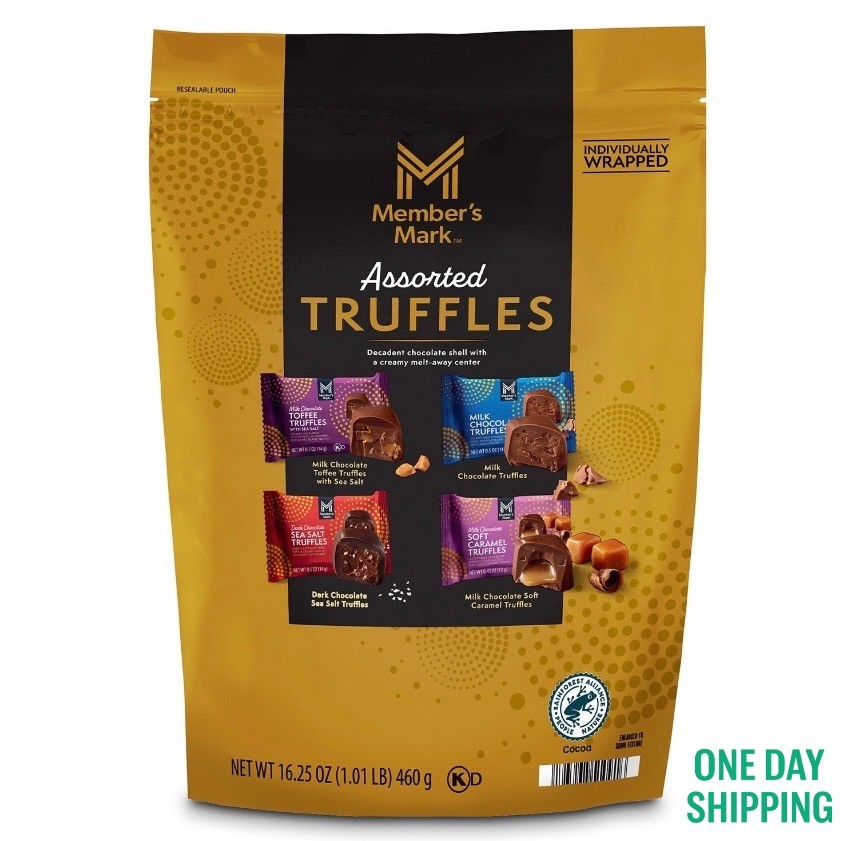 Member’s Mark Assorted Chocolate Truffles 16.5oz Gourmet Candy