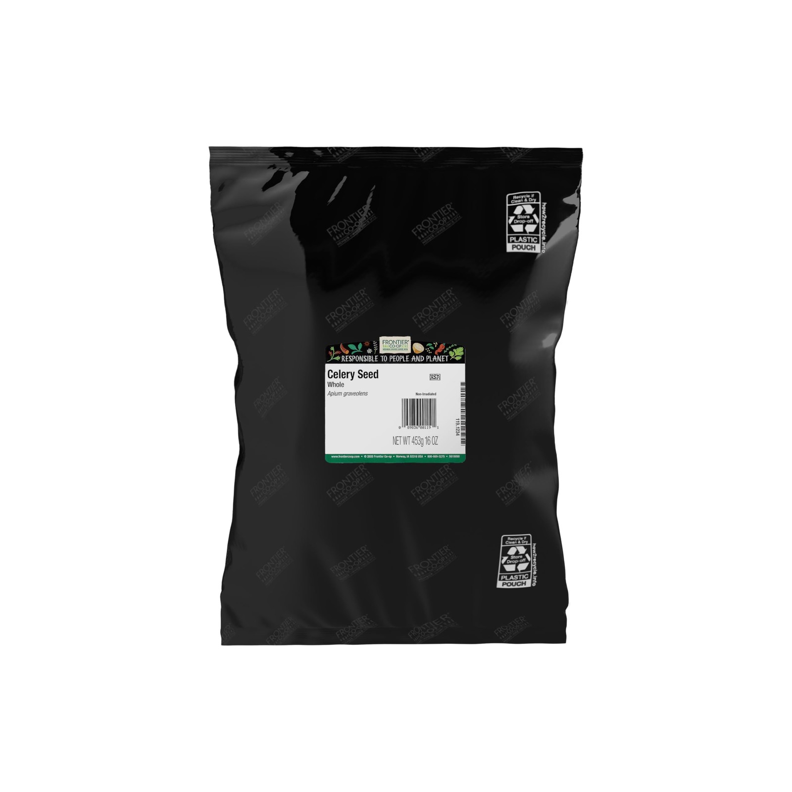 Frontier Co-op Whole Celery Seed, 1-pound Bulk Bag, 16 Ounce (Pack of 1)