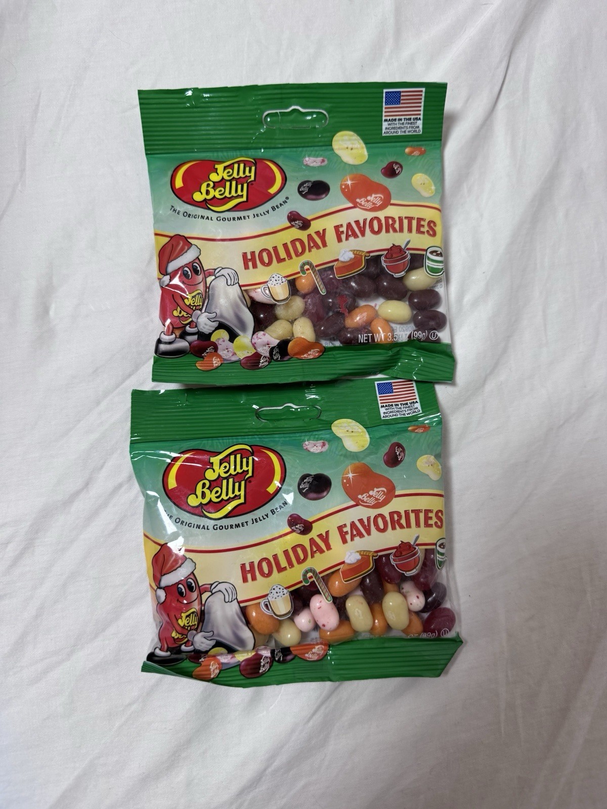 Jelly Belly Beans 2 – 3.5 Oz.HOLIDAY FAVORITES Gourmet Candy – Best By 9-2026