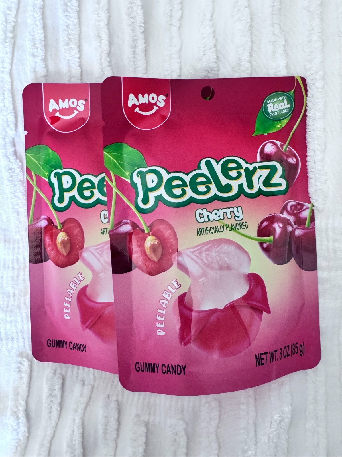 AMOS Peelerz Gummy Cherry Candy 3oz – TikTok – Viral