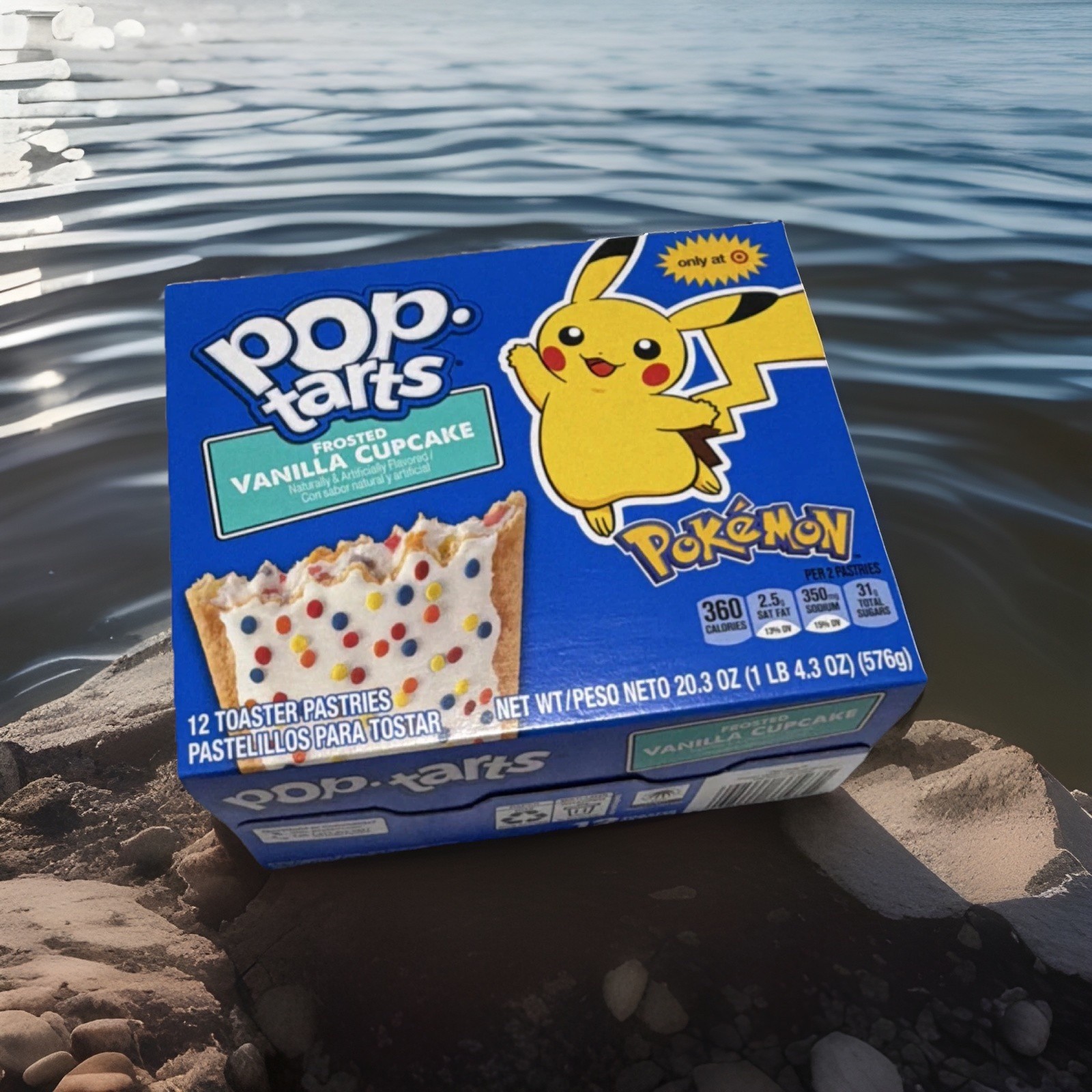 Pop-Tarts Pokémon Frosted Vanilla Cupcake Toaster Pastries, 12 Count 20.3 oz
