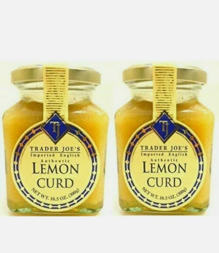 2 PACK Trader Joe’s Authentic Lemon Curd Imported English 10.5 oz Each Jar