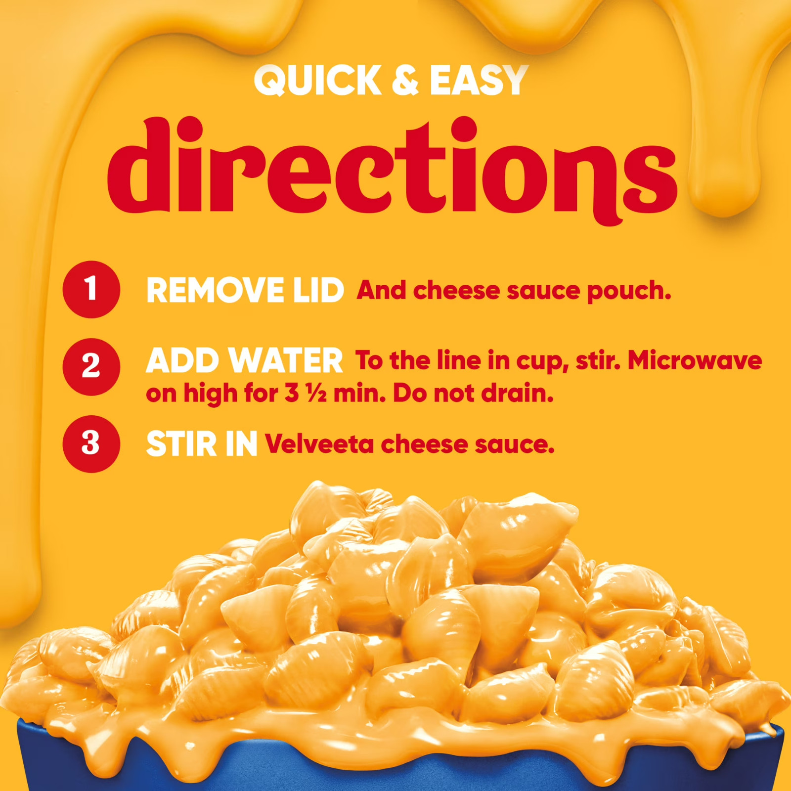 Velveeta Shells & Cheese Cups (8 Pack Original) Flavor 2.39 oz (Easy Mac)