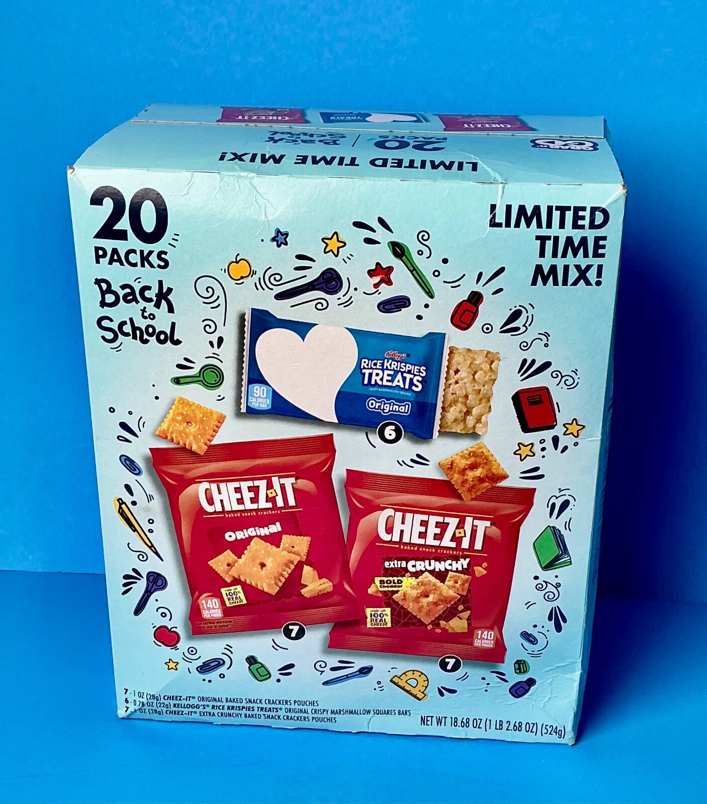 GRAB N GO VARIETY BACK TO SCHOOL SNACK PACK 20 COUNT PACKS