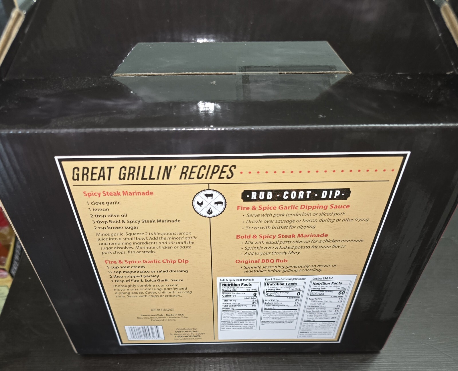 Sebastian Spice BBQ Seasoning Grilling Gift Set Rub Brush & Bowl NEW