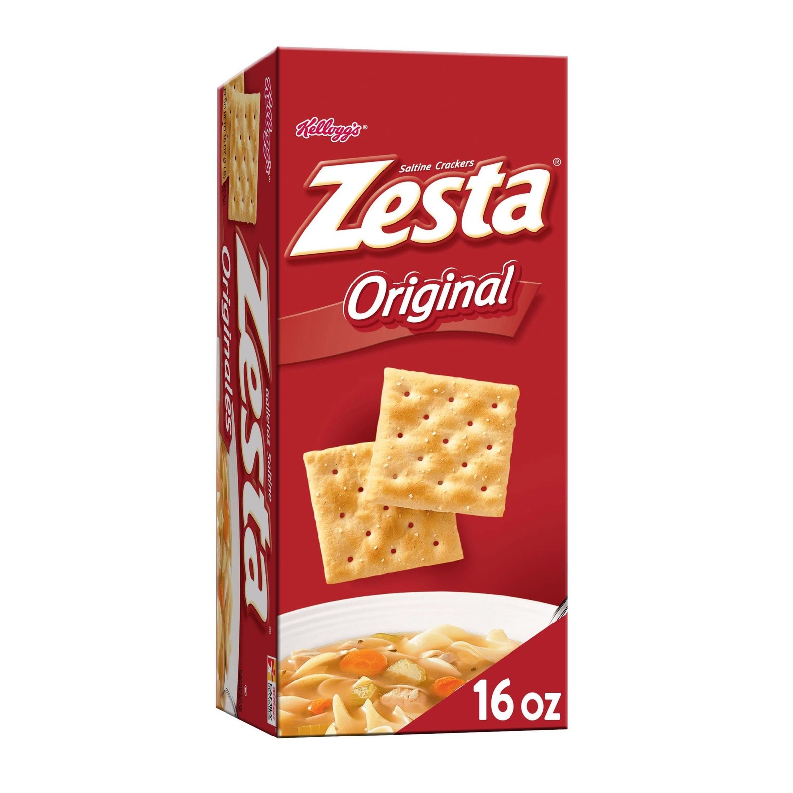 Zesta Saltine Crackers, Soup Original, 16oz 16 Ounce (Pack of 1)