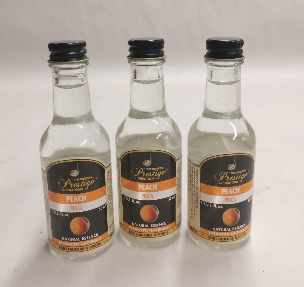 Lot Of 3 – Liquorquik – Prestige Peach Essence – 1.7 oz – Best By June ’24