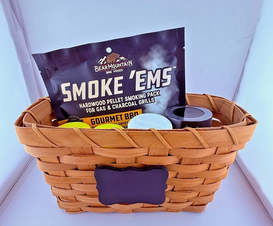 BBQ Spice Gift Basket Smoke Em Pellets Lawry’s Butt Rub Seafood Seasoning