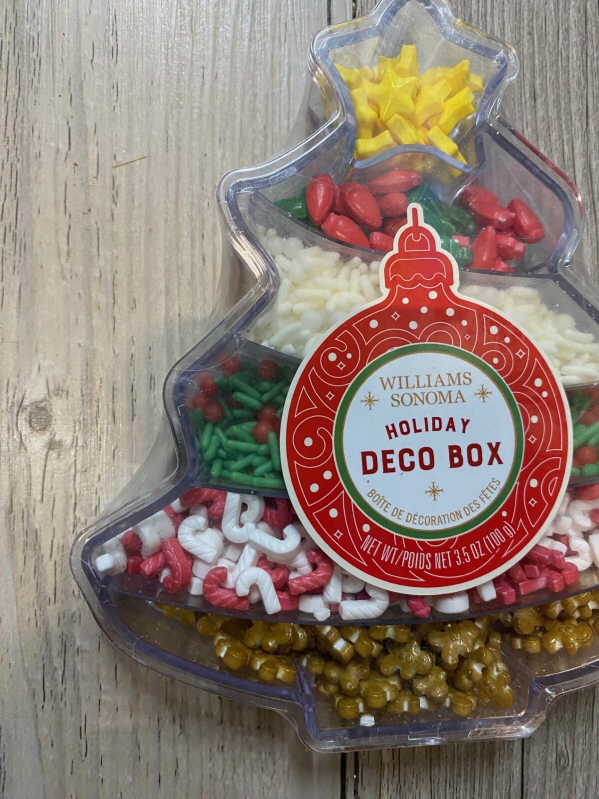 NEW Williams Sonoma Christmas Tree Cupcake Cookie Cake Mixed Hard Sprinkles NIB