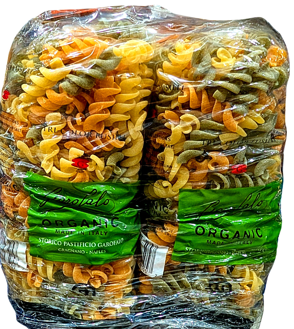 Garofalo Organic Tri Color Pasta Variety Pack 6×1.1 Lb Pack EXP 05/2028