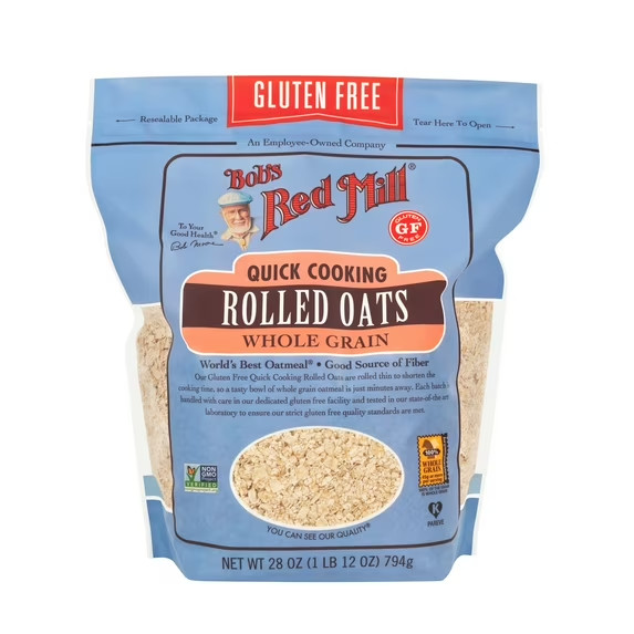 Bob’s Red Mill Whole Grain Gluten Free Quick Cooking Rolled Oats -28 oz