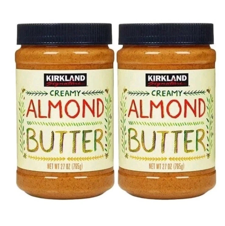 New Kirkland Signaturee Creamy Natural Almond Butter – 2 Jars, 27 oz Each