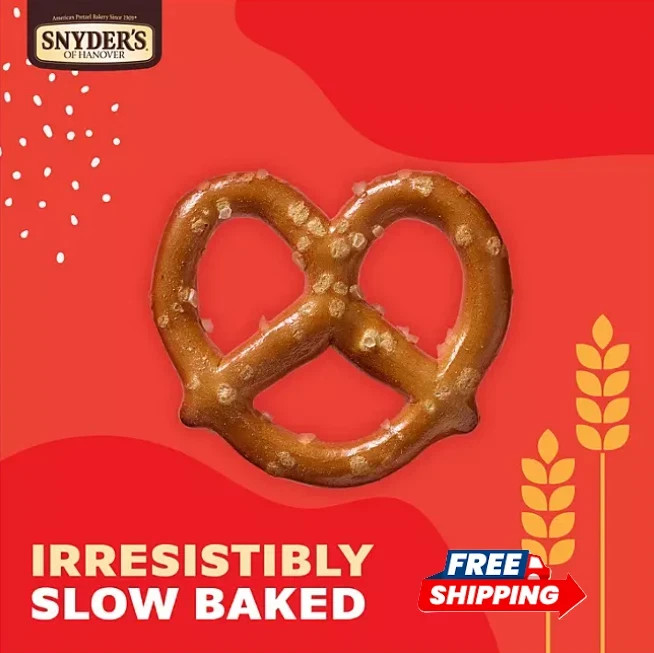Snyder’s Mini Pretzel Snacks 60 Count 1.5oz Bulk Pretzel Variety