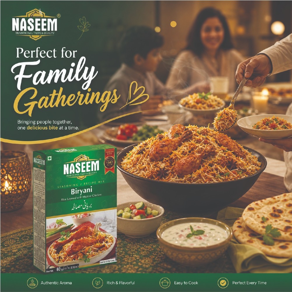 Pack of 24 Naseem Biryani Masala 60g Traditional Pakistani Biryani Seasoning