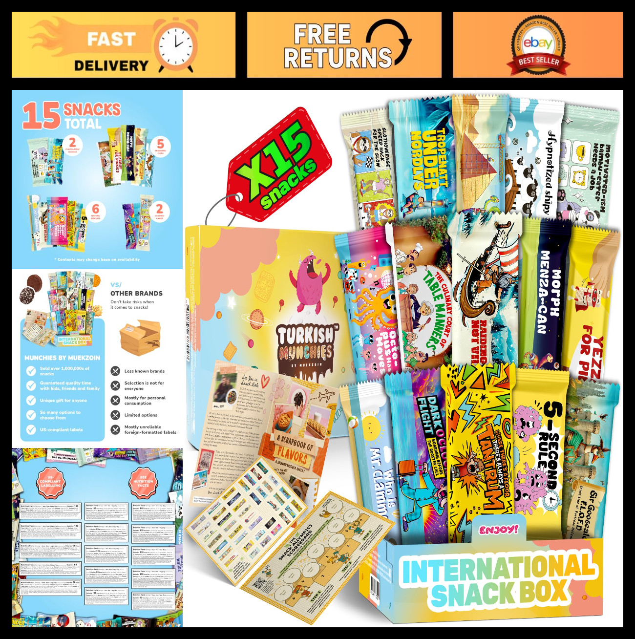 Exotic International Snack Box – Unique Global Treats & Candies Gift Set, World