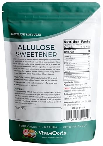 Allulose Sweetener, 12 Oz (340G) | Zero Calorie Sugar Substitute | Great for Cof