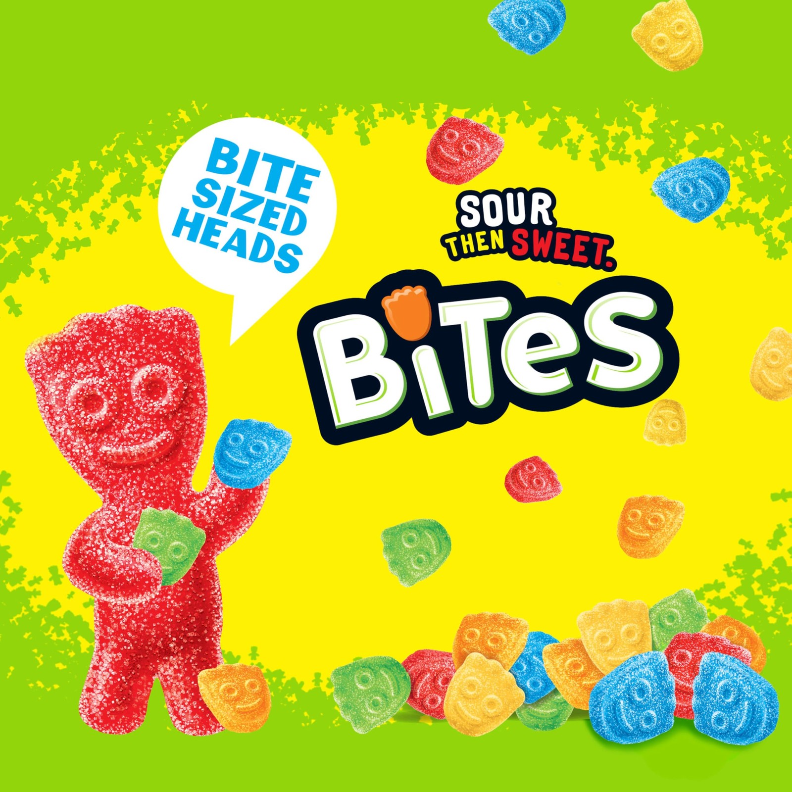 SOUR PATCH KIDS Bites Soft & Chewy Gummy 12 Ounce (Pack of 1), Multicolor