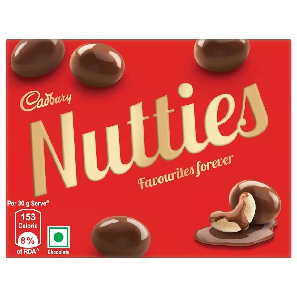 Cadbury Nutties Chocolate, 30 gm x 10 pack (Free shipping)}