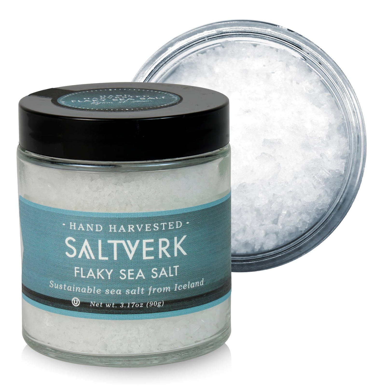 Sea Salt – , Icelandic, Hand Harvested and Sustainably Made – Flaky 3.17 Oz