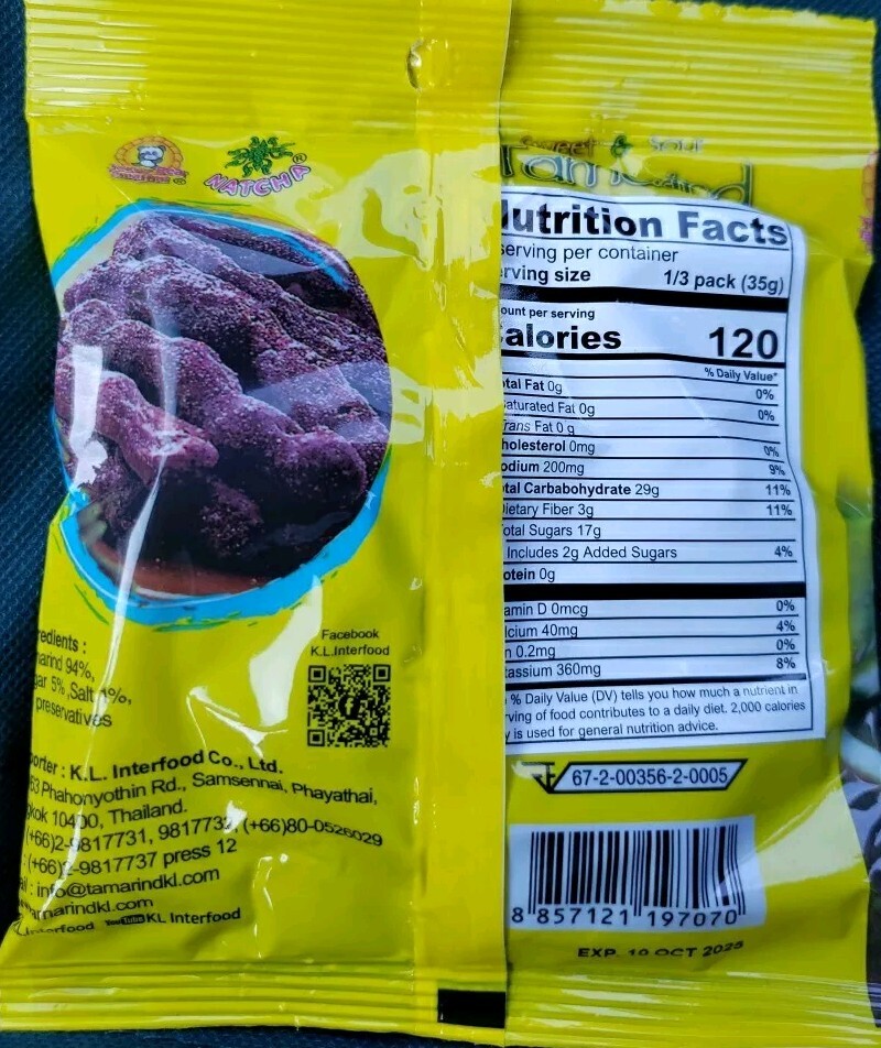 Tamarind Candy Sweet And Sour Product Of Thailand FREE Shipping!