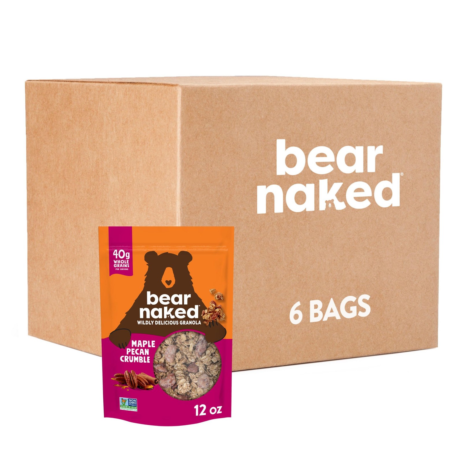 Bear Naked, Granola, Maple Pecan, Non-GMO Project Verified and Kosher Dairy, …