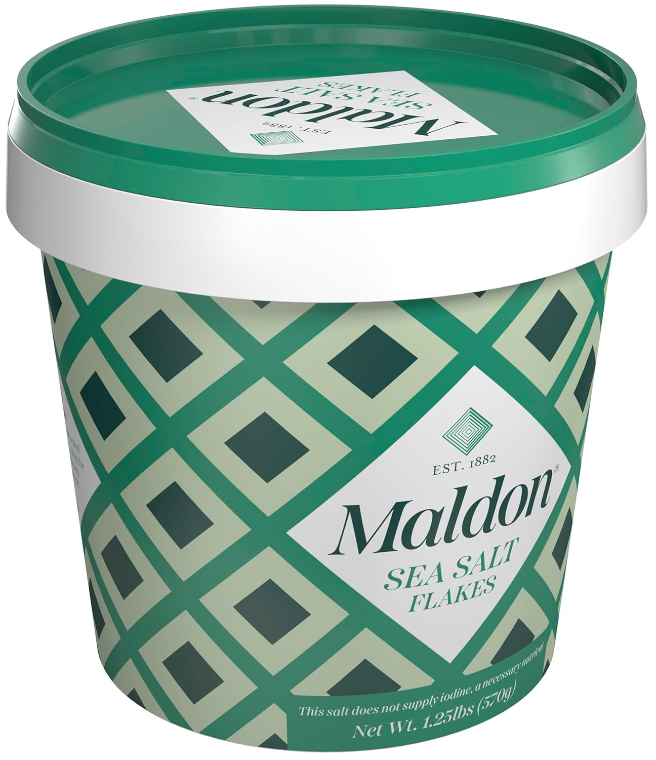 Maldon Salt, Sea Salt Flakes, 20 Oz (570 G), Resealable Tub – Kosher, Natural, U