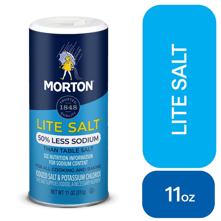 (3 pack) Morton Lite Salt Low Sodium Salt Alternative 11 oz