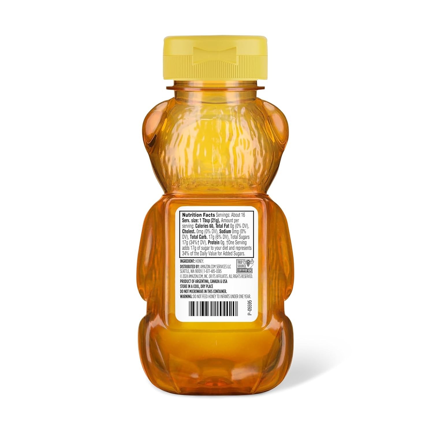 Amazon Grocery, Golden Pure Honey, 12 Oz