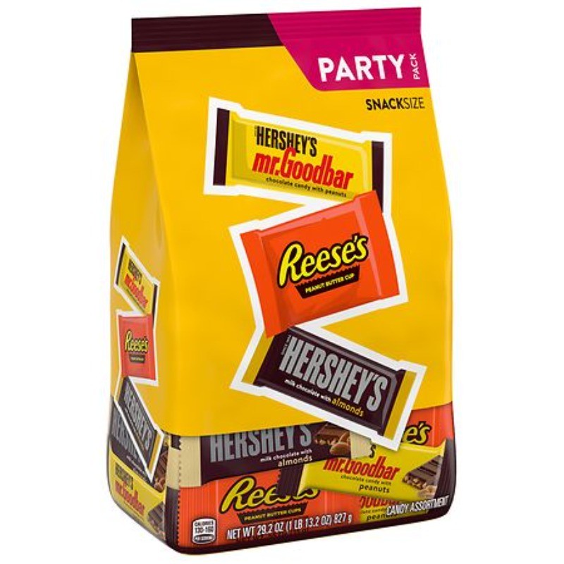 Snack Size, Candy, Party Pack Assorted Chocolate 29.2 oz