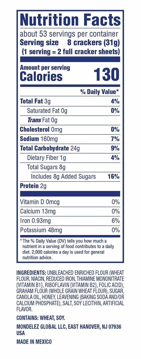 Nabisco Honey Maid Graham Crackers 4-14.4 oz