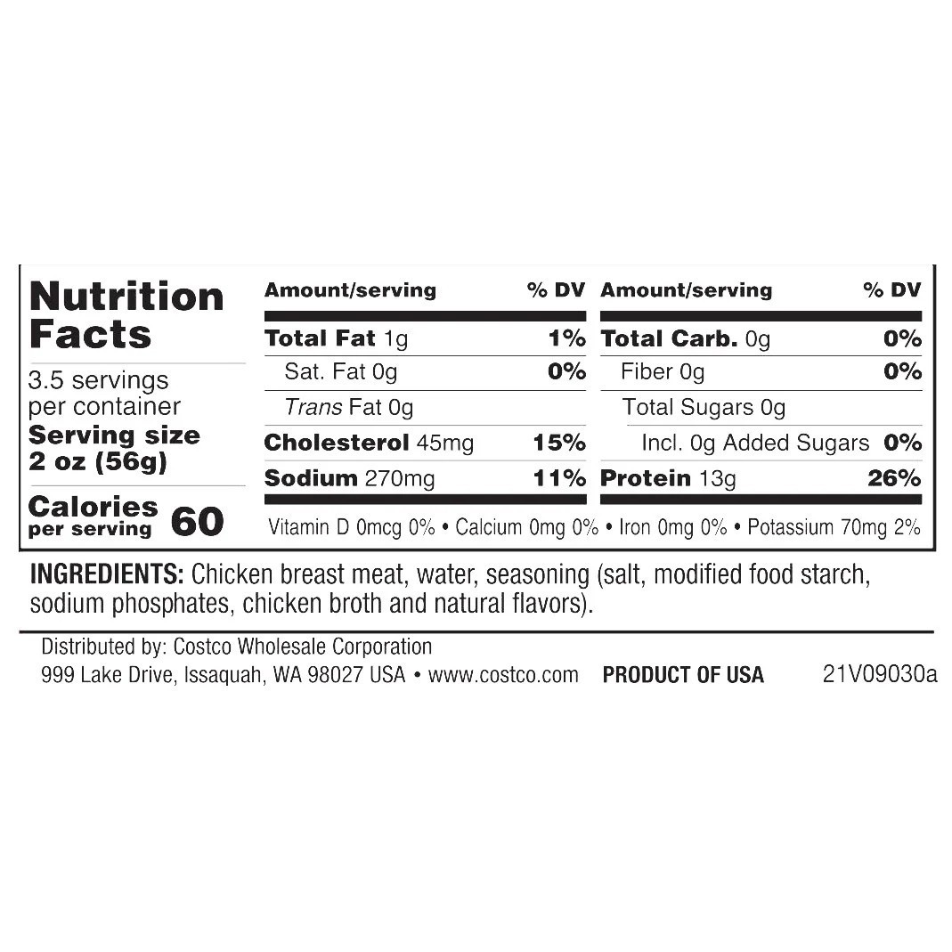 Kirkland Signature Chicken Breast 12.5 oz 6 Pack Canned Chicken