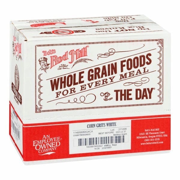 Bob’s Red Mill White Corn Grits, Polenta 680g/1.50 LBS (4/Case)
