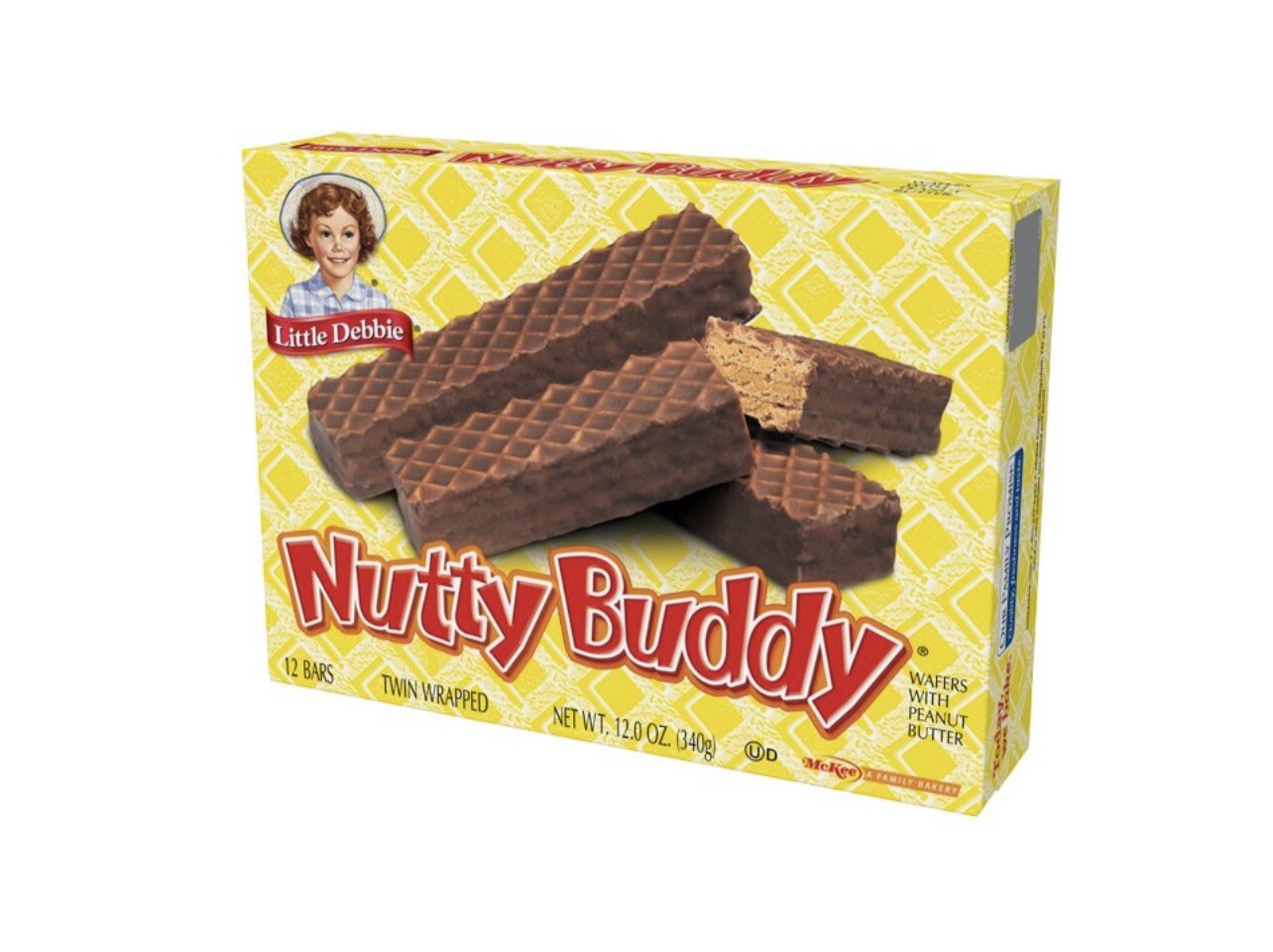 3 Boxes Of Little Debbie Nutty Buddy Bars Cakes Snack Dessert 12 Per Box