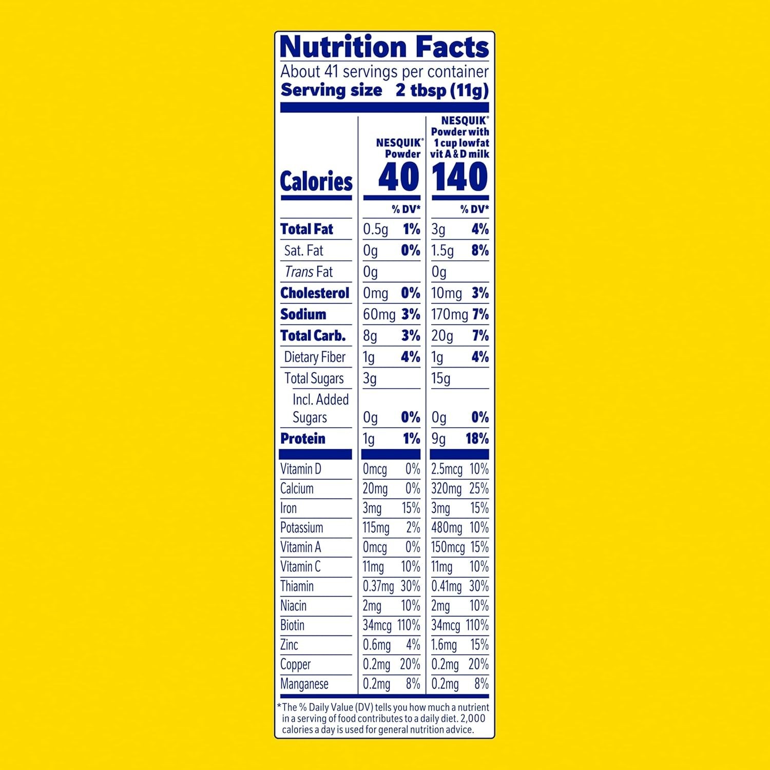 Chocolate Powder No Sugar Added 16 oz Healthy Beverage Mix for Hot Cold