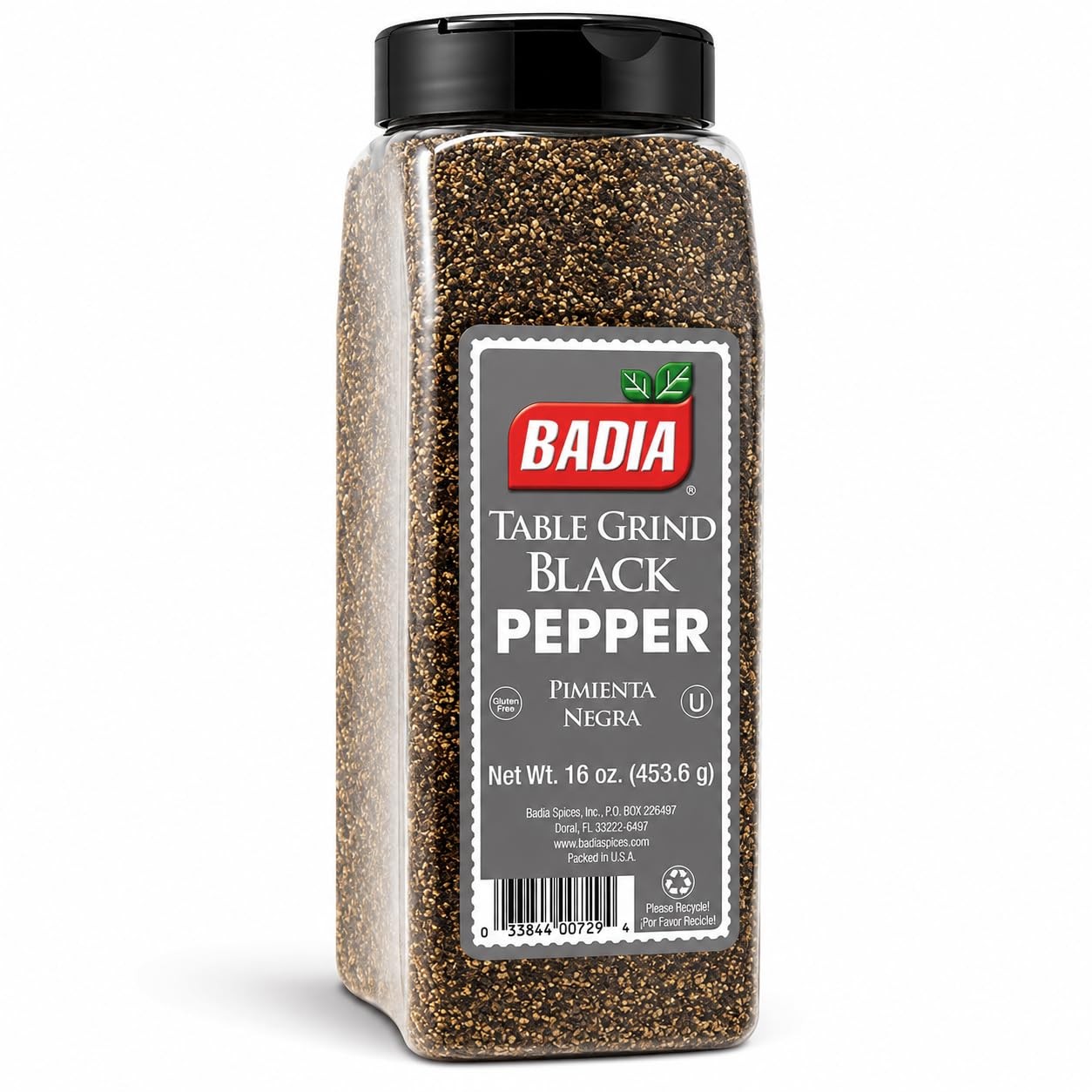Badia Black Pepper Table Grind, 16 oz – Premium Seasoning for Cooking & Fresh…