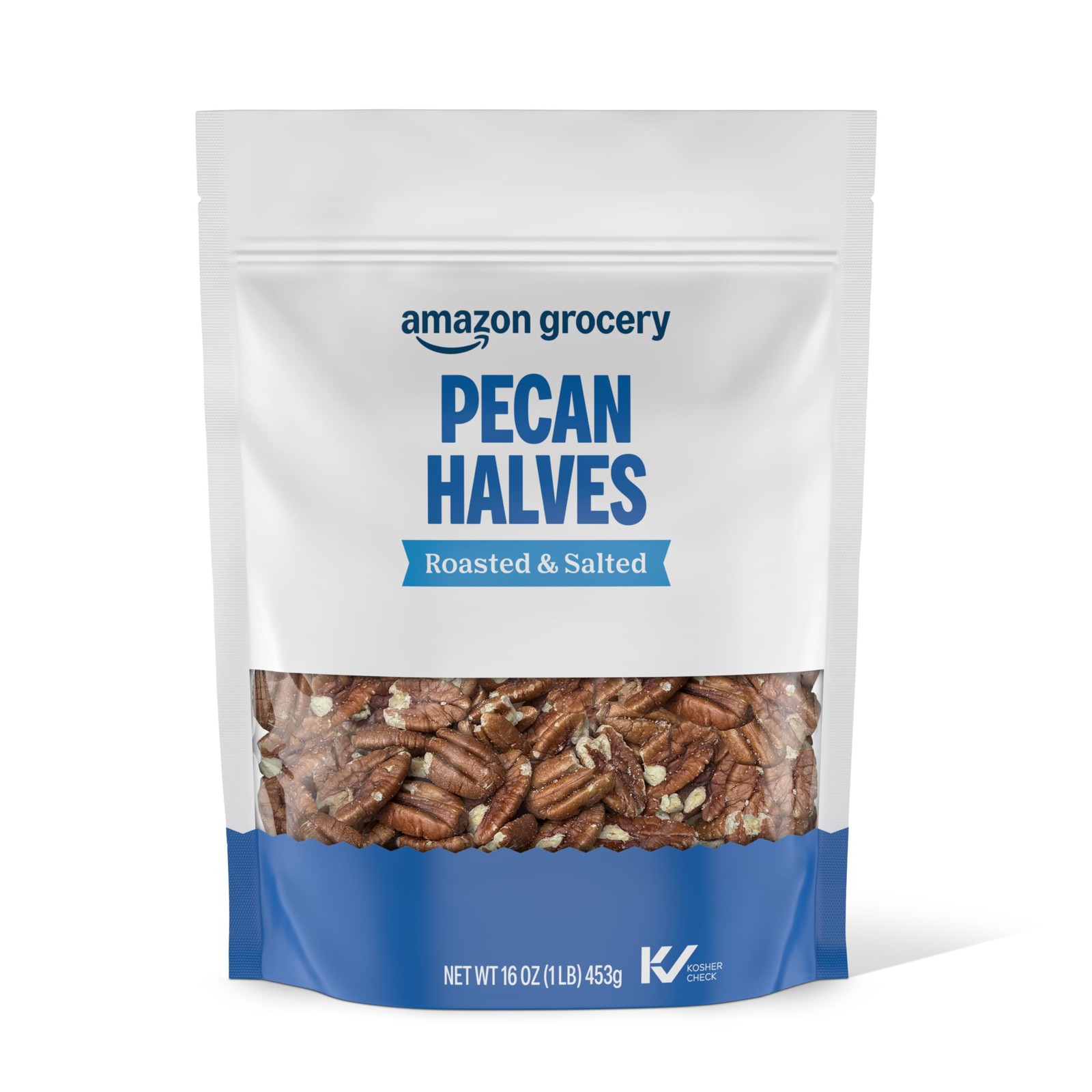 Roasted and Salted Pecan Halves, 16 Ounce