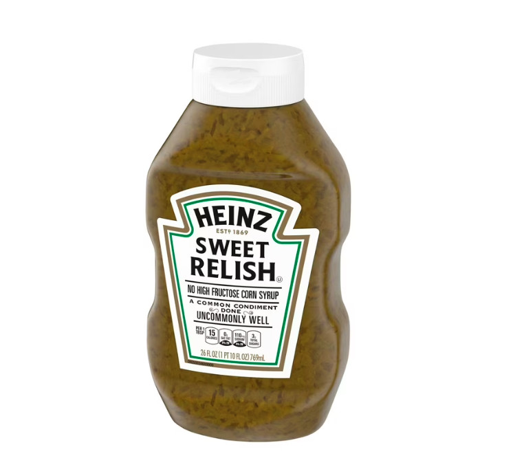(4 pack) Heinz Sweet Relish, 26 fl oz Bottle