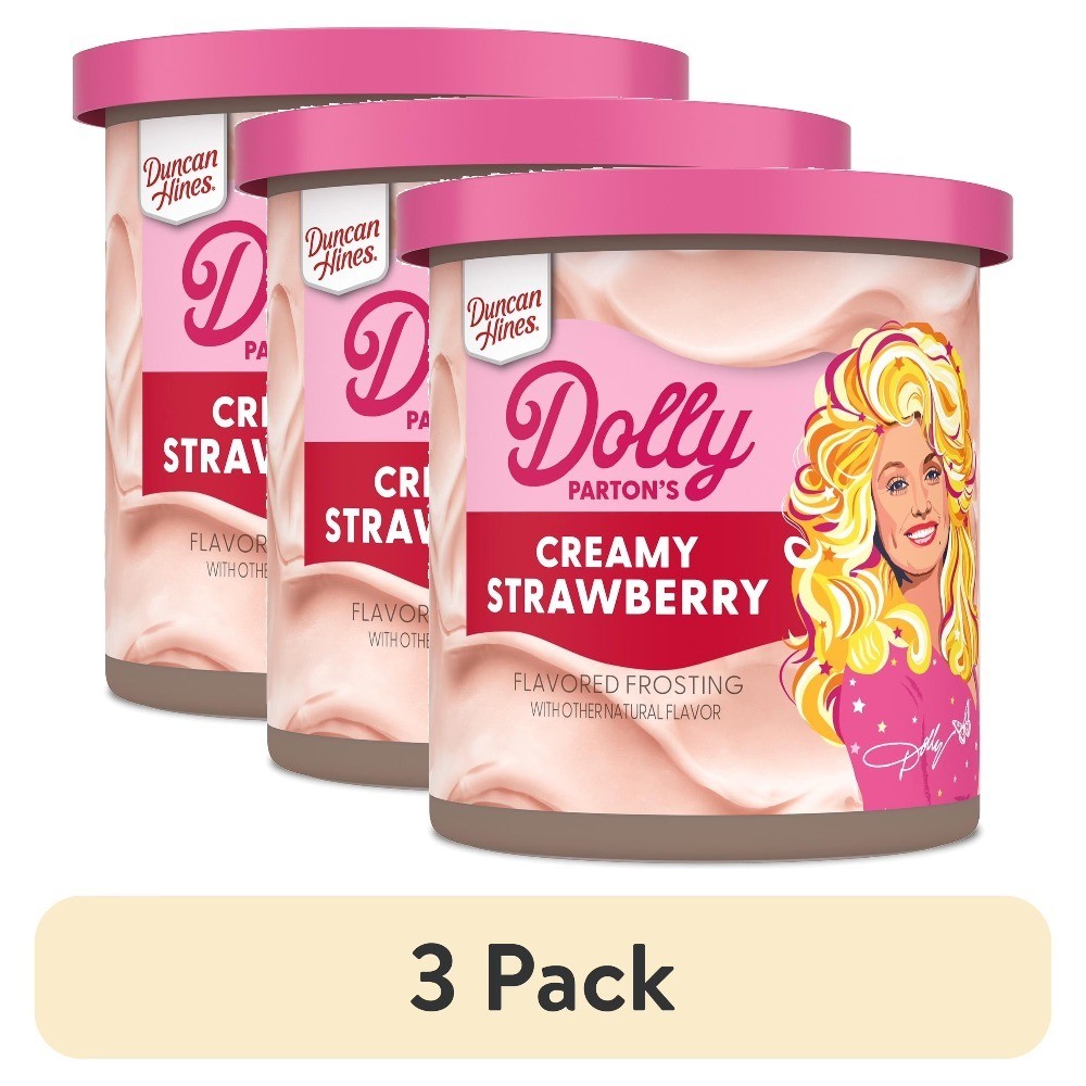 Creamy Strawberry Flavored Frosting 16 oz 3 Pack