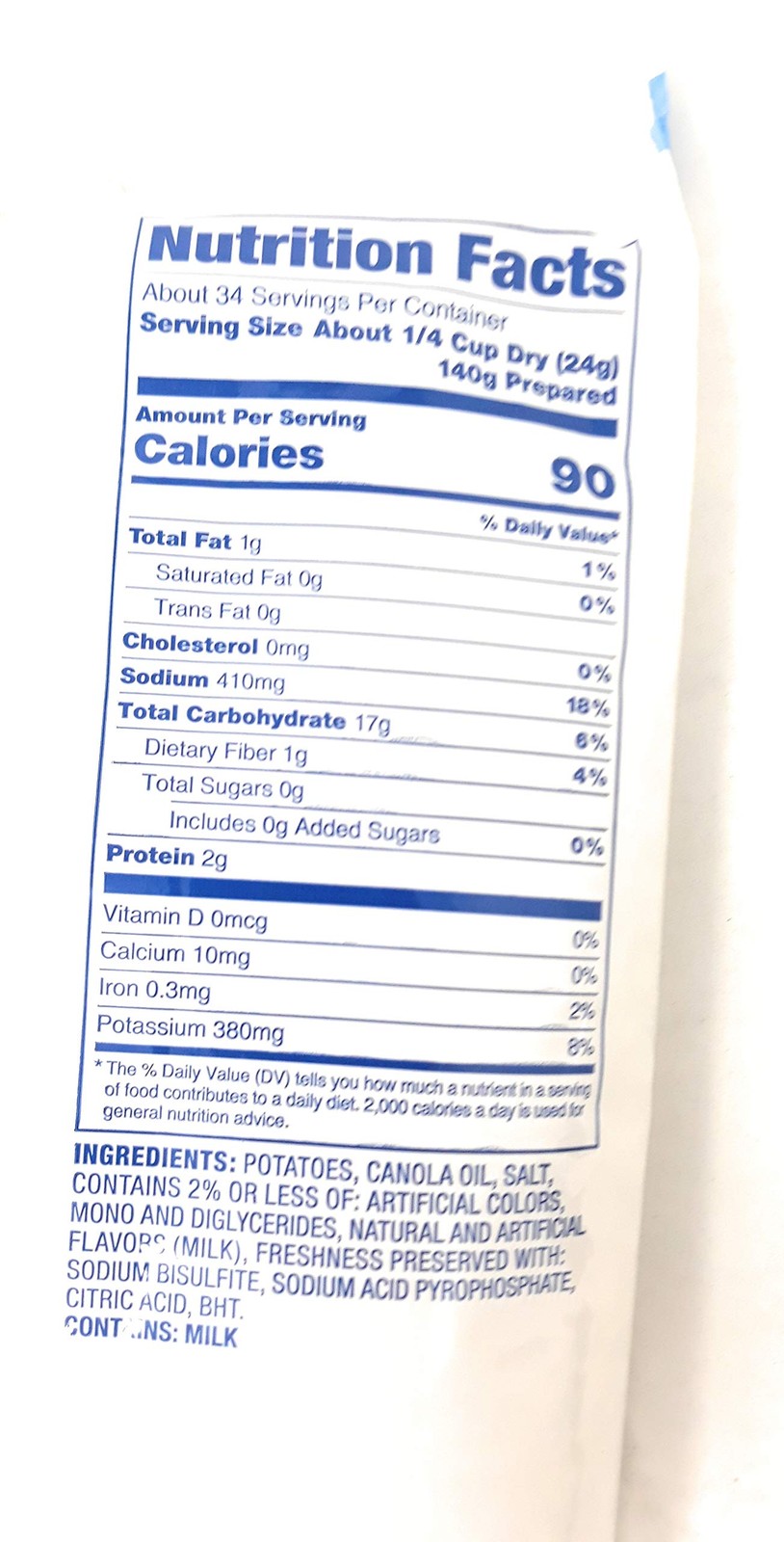 Excel Mashed Potato Pearls – 28 oz. pouch 2pk Box