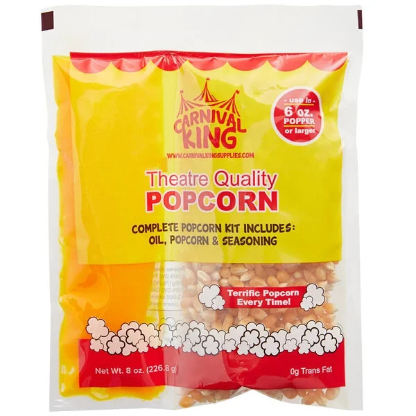 Carnival King All-In-One Popcorn Kit for 6 oz. Popper – 36/Case