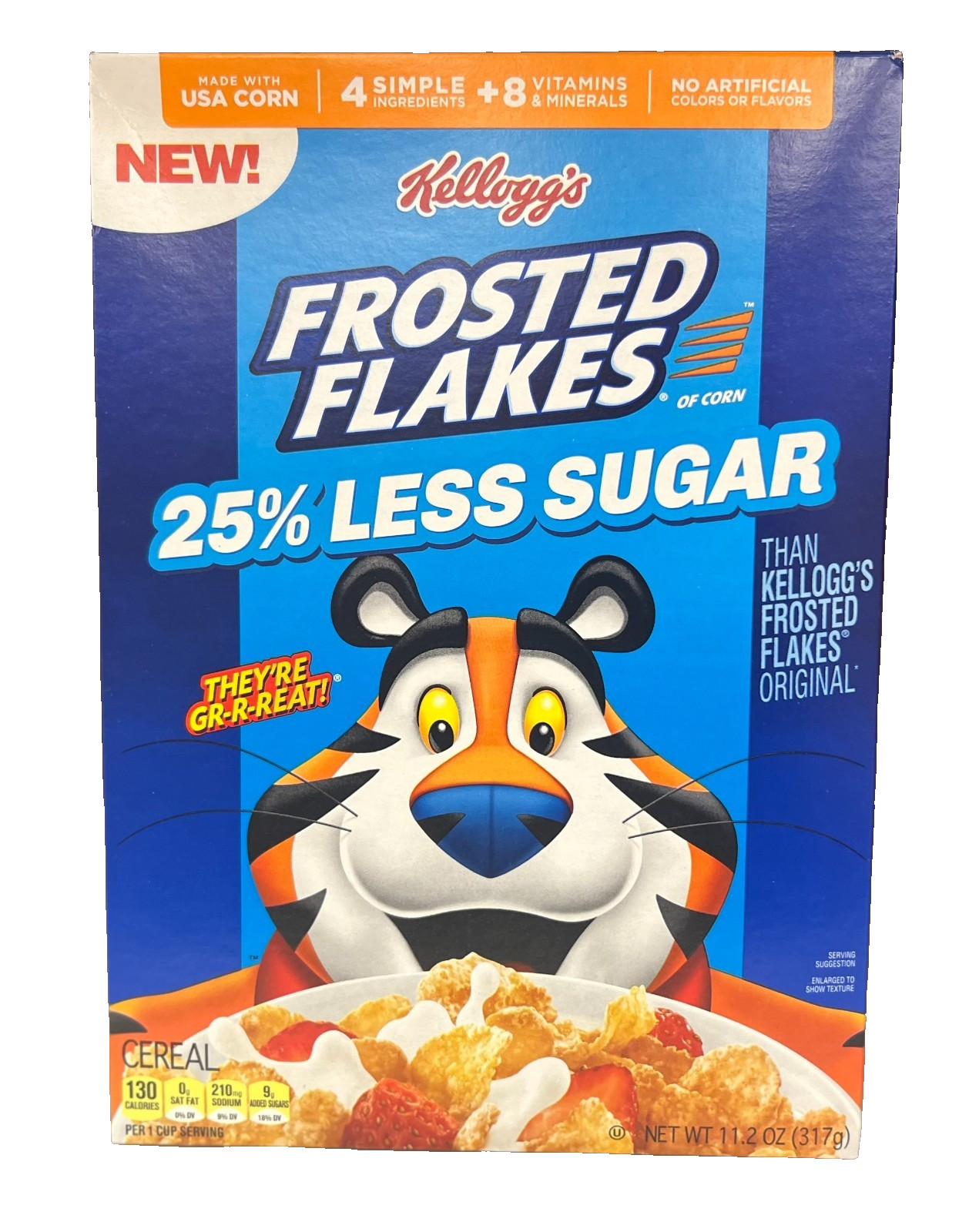 Kellogg’s Frosted Flakes 25% Less Sugar Cereal 11.2 oz