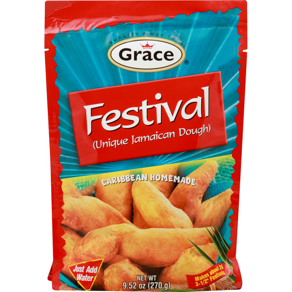 Grace Festival Jamaican Dough Mix 9.52 oz 4 Pack Caribbean Fry Bread