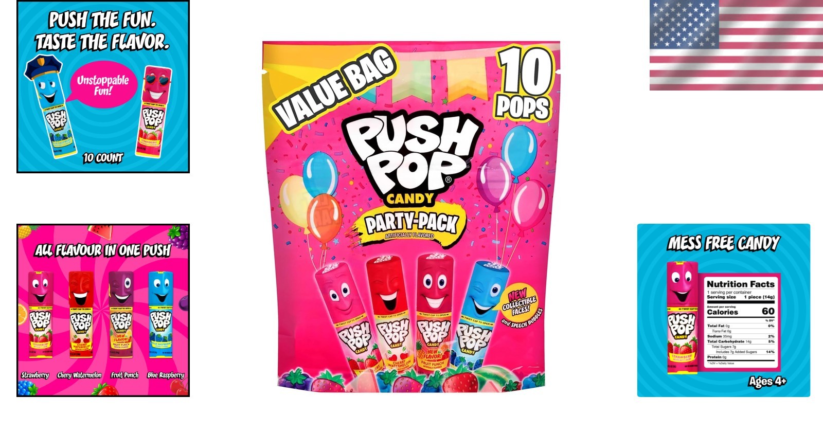 Delightful 10 Count Fruity Lollipop Variety Pack – Perfect for Parties & Gifts