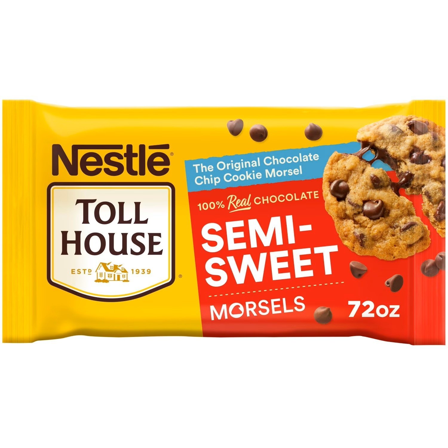 Nestle Toll House Semi – Sweet Chocolate Chips, 72 oz Great Price Free Shipping