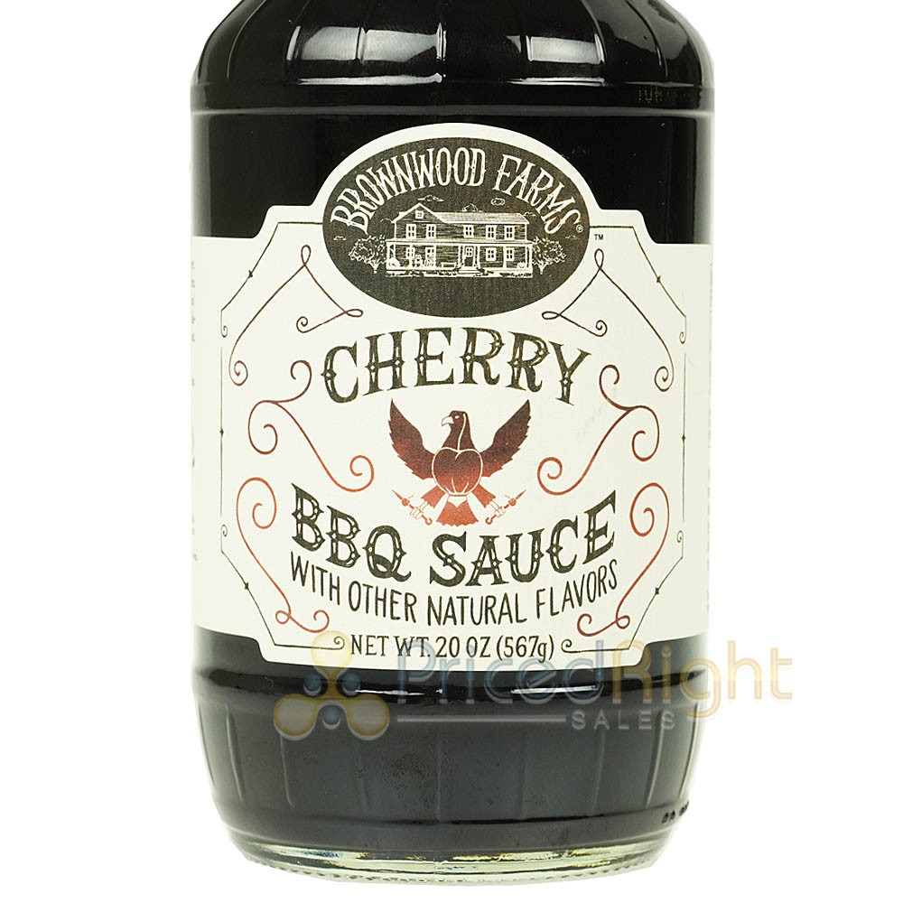 Brownwood Farms Sweet & Tangy Cherry BBQ Sauce Gluten Free Farm Fresh 2 Pack