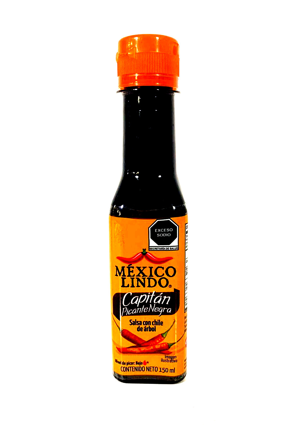 2-Pack Mexico Lindo Salsa Capitán Picante Negra 150ml/5oz