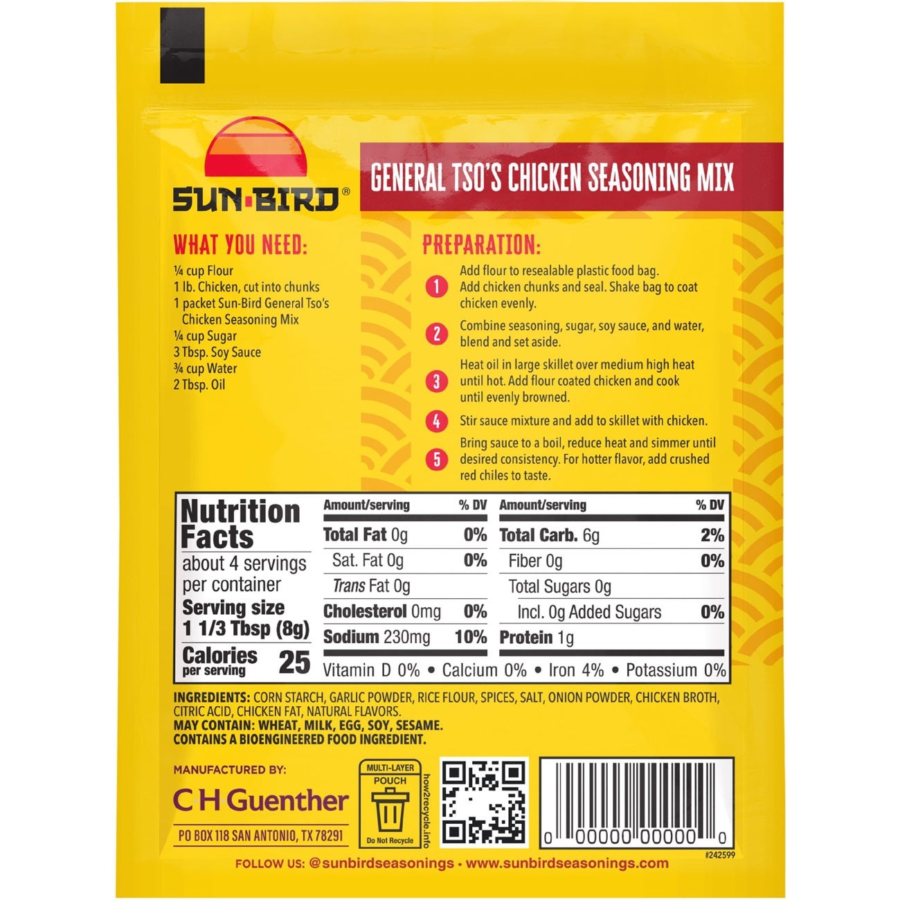 SunBird General Tso’s Chicken
